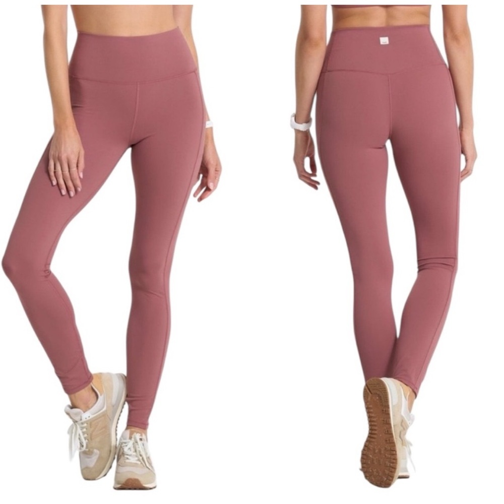 BNWT VUORI Studio Pocket Leggings.  Rosewood color.  Size Small.